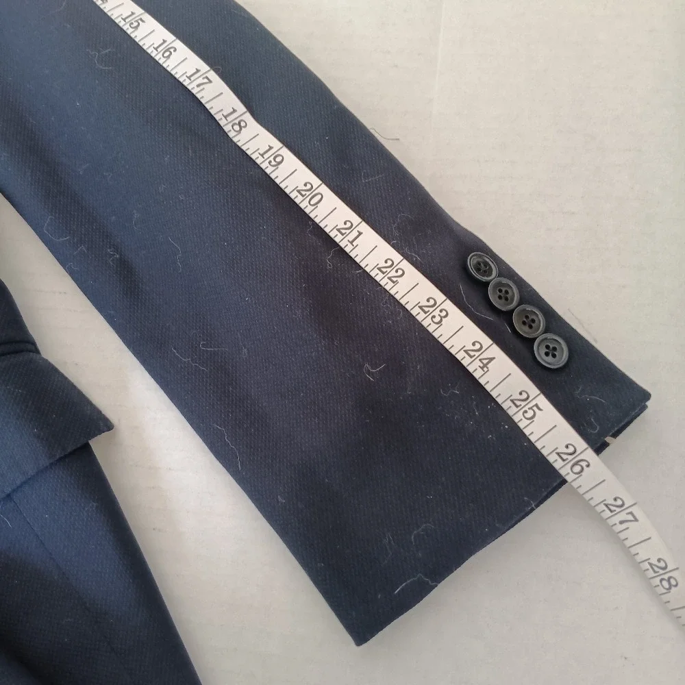Ermenegildo Zegna Blazer Mens 56R Navy Blue Wool Cool Effect Mila Sport Coat